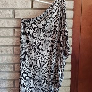 Suzy Shier One Shoulder Mini Dress